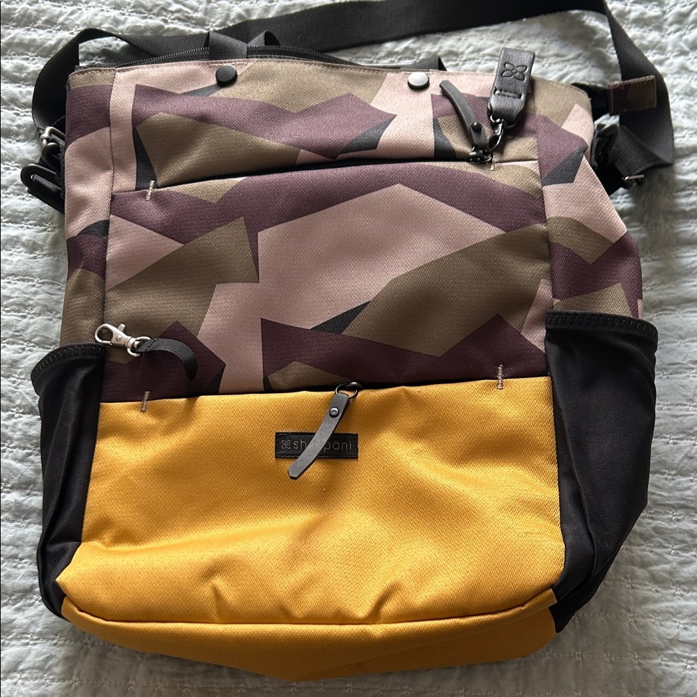 Men's Camouflage and Yellow Bag